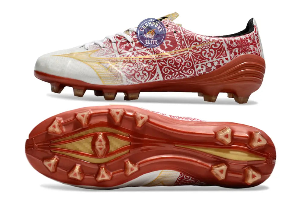 Alpha Made in Japan FG/AG Sergio Ramos 4 Vol. lll - Blanc/Doré/Rouge ÉDITION LIMITÉE