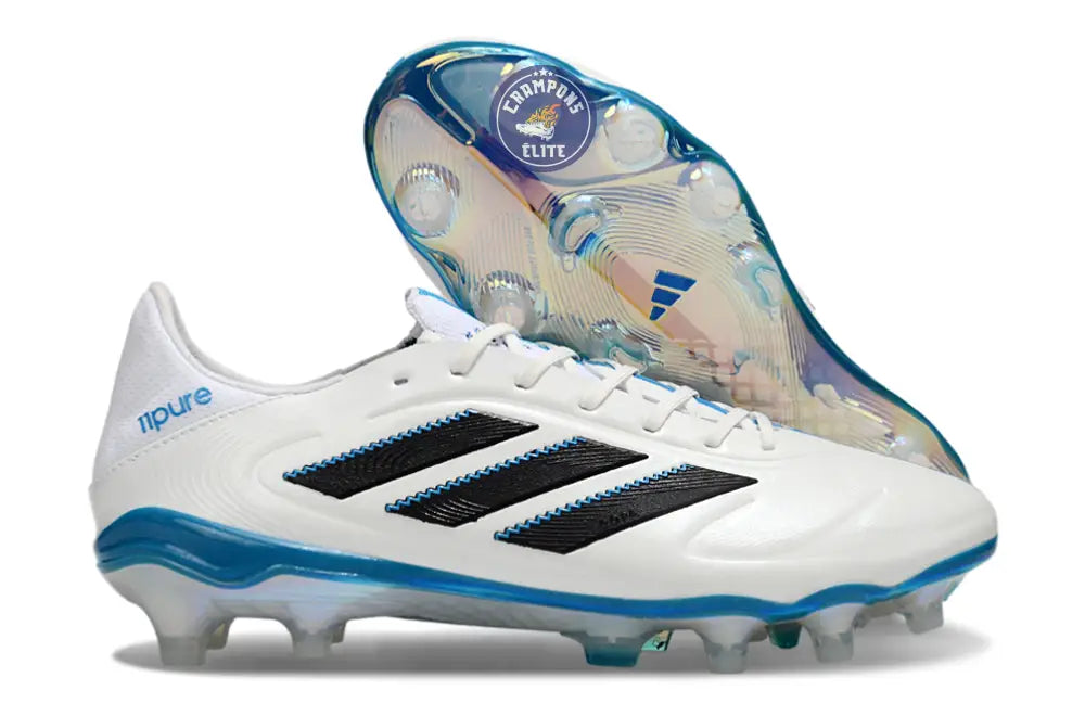 Copa 11Pure FG - Blanc/Noir/Bleu ÉDITION LIMITÉE