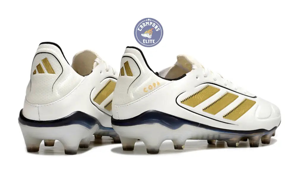 Copa Pure 3 Elite FG Luxe Control Teaser - Blanc/Matte Gold/Noir ÉDITION LIMITÉE