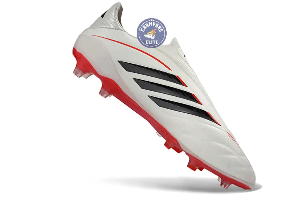 COPA PURE 4 LACELESS ELITE FG BORN FOR GOALS - BLANC/ARGENTÉ/NOIR/LUCID RED