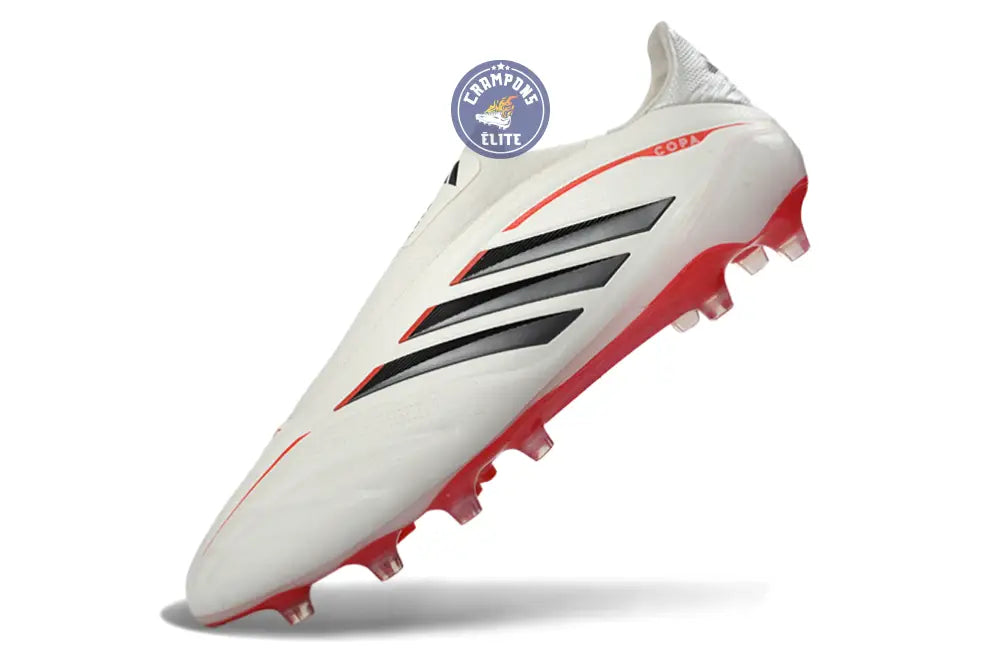 COPA PURE 4 LACELESS ELITE FG BORN FOR GOALS - BLANC/ARGENTÉ/NOIR/LUCID RED