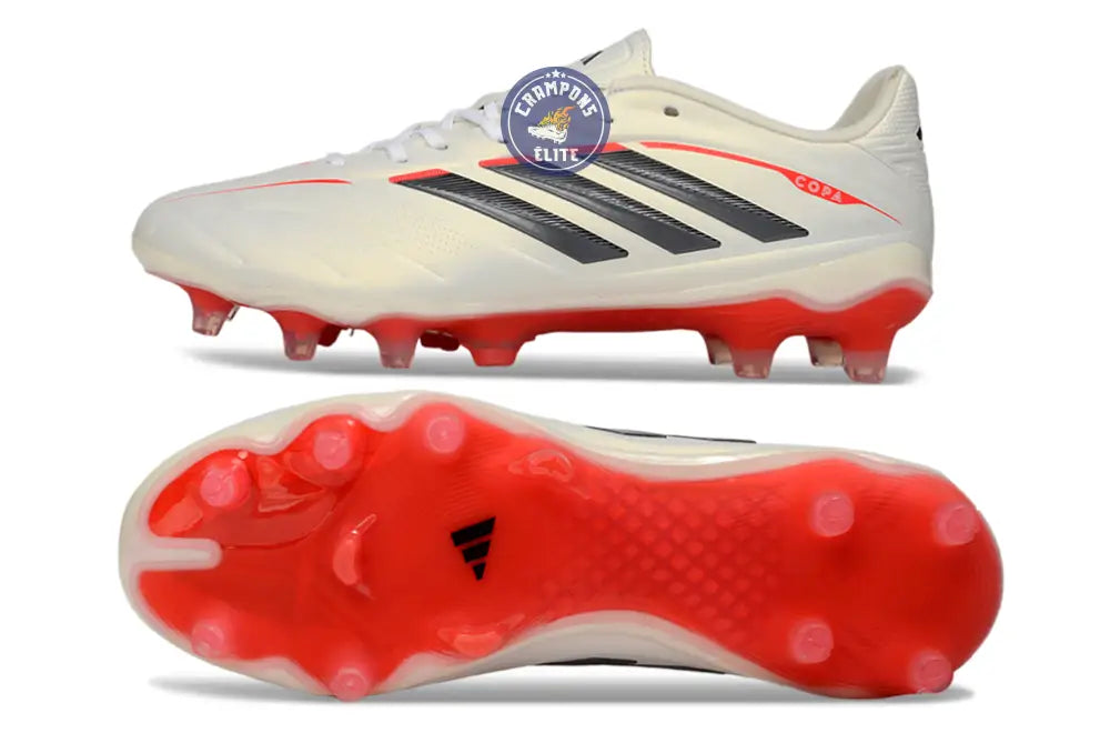 Image of COPA PURE ELITE 4 FG BORN FOR GOALS - BLANC/ARGENTÉ/NOIR/LUCID RED