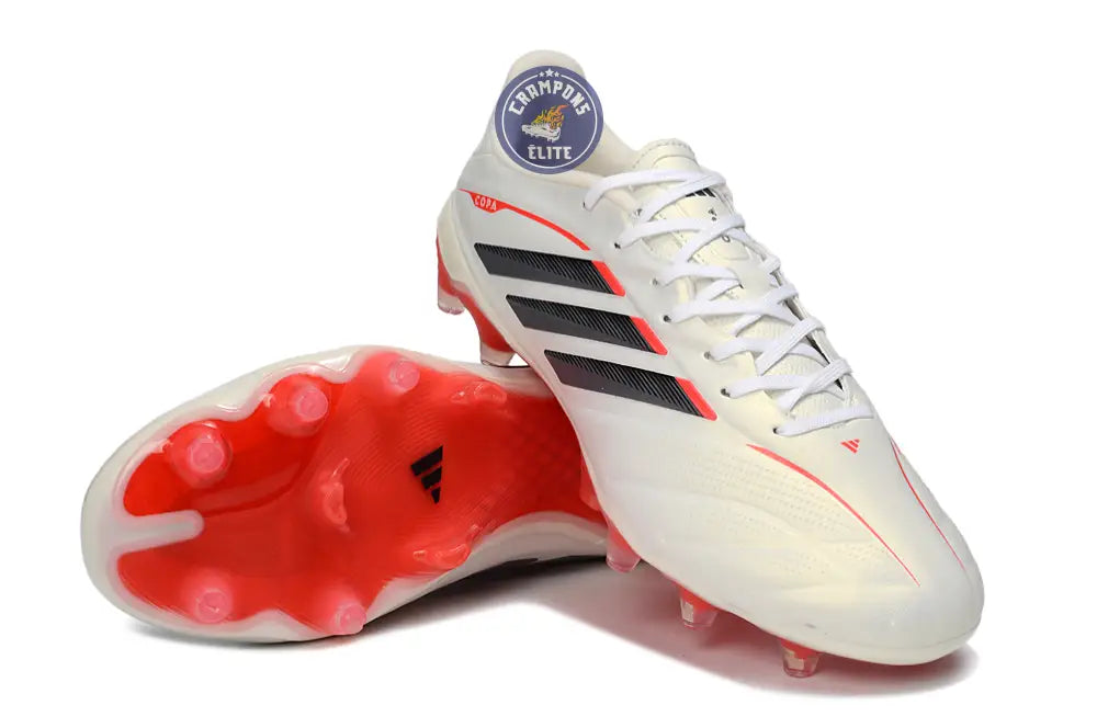 Image of COPA PURE ELITE 4 FG BORN FOR GOALS - BLANC/ARGENTÉ/NOIR/LUCID RED