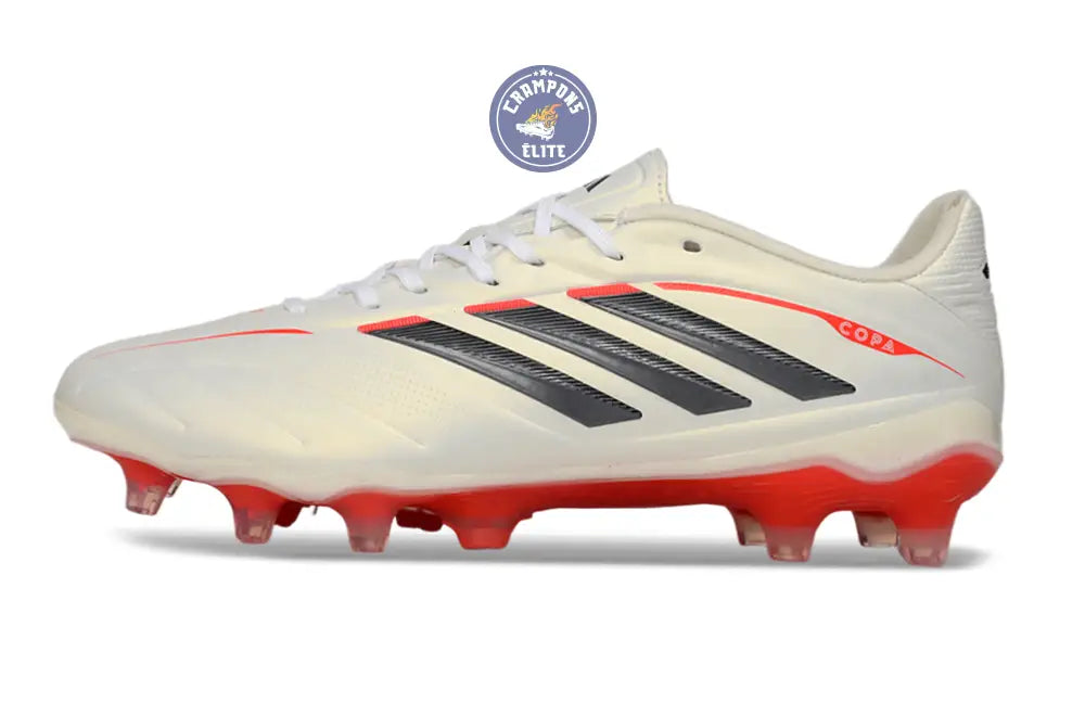 Image of COPA PURE ELITE 4 FG BORN FOR GOALS - BLANC/ARGENTÉ/NOIR/LUCID RED