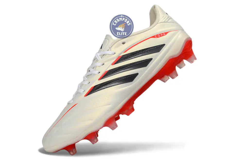 Image of COPA PURE ELITE 4 FG BORN FOR GOALS - BLANC/ARGENTÉ/NOIR/LUCID RED