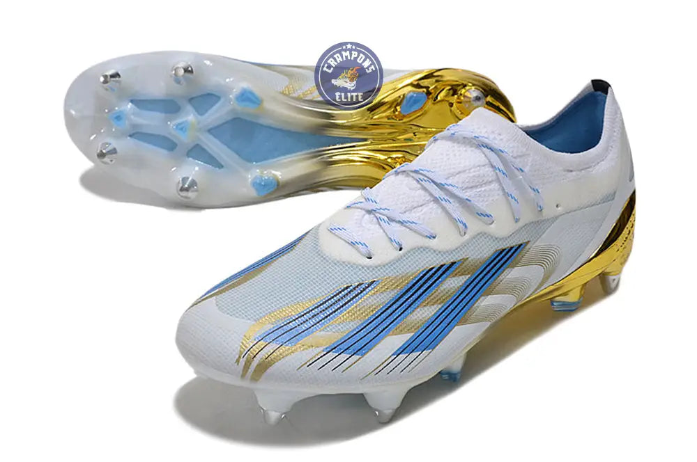Crazyfast Messi.1 SG Las Estrellas - Blanc/Bleu/Doré ÉDITION LIMITÉE