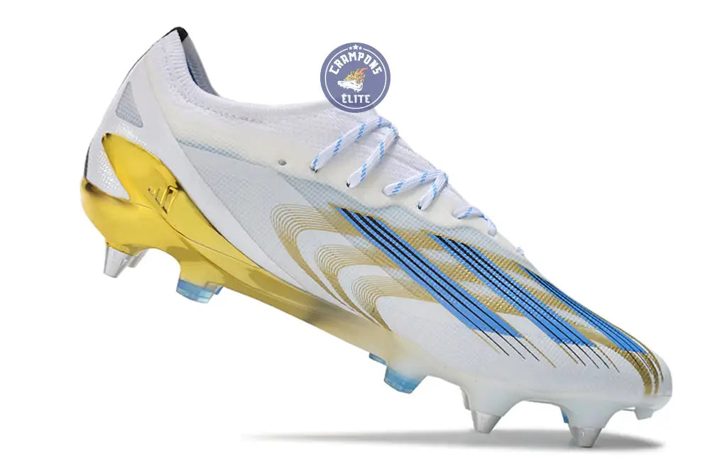 Crazyfast Messi.1 SG Las Estrellas - Blanc/Bleu/Doré ÉDITION LIMITÉE