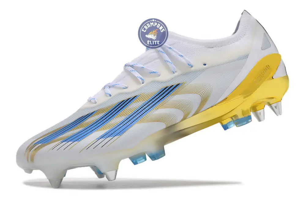 Crazyfast Messi.1 SG Las Estrellas - Blanc/Bleu/Doré ÉDITION LIMITÉE