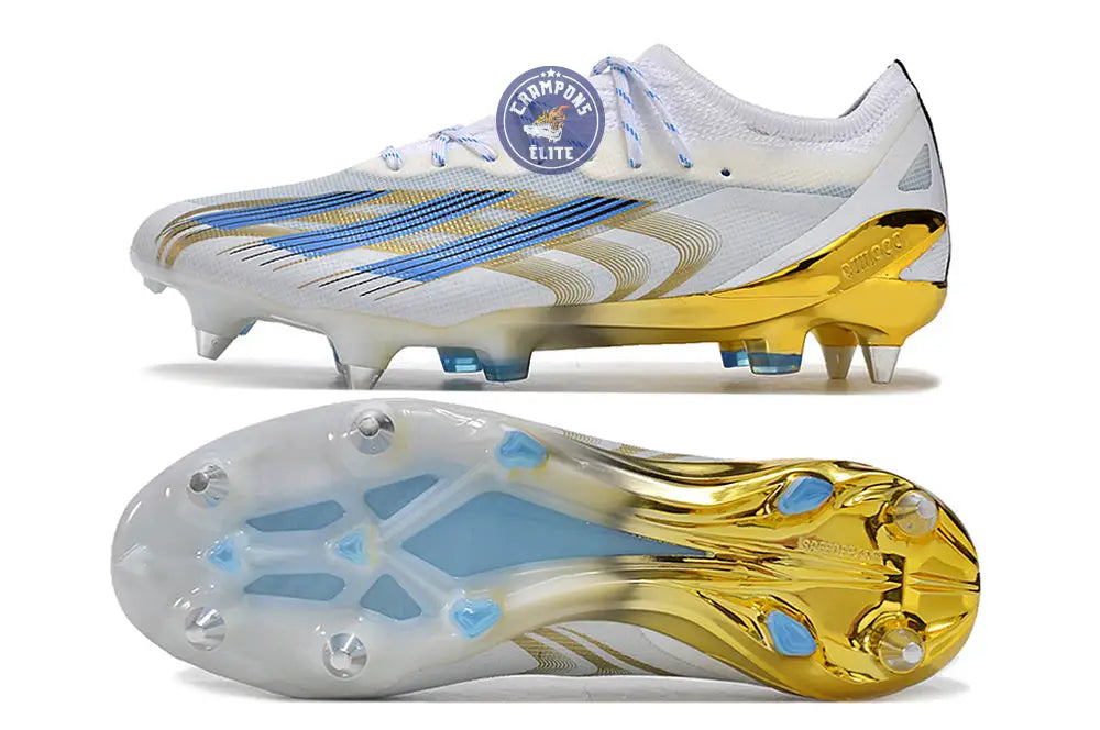 Crazyfast Messi.1 SG Las Estrellas - Blanc/Bleu/Doré ÉDITION LIMITÉE