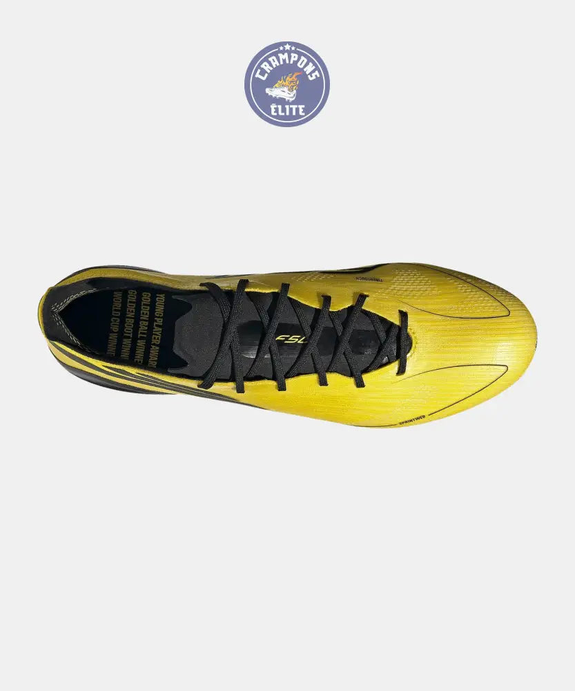 F50 ELITE ADIZERO 2010 FG REMAKE - JAUNE/NOIR ÉDITION LIMITÉE