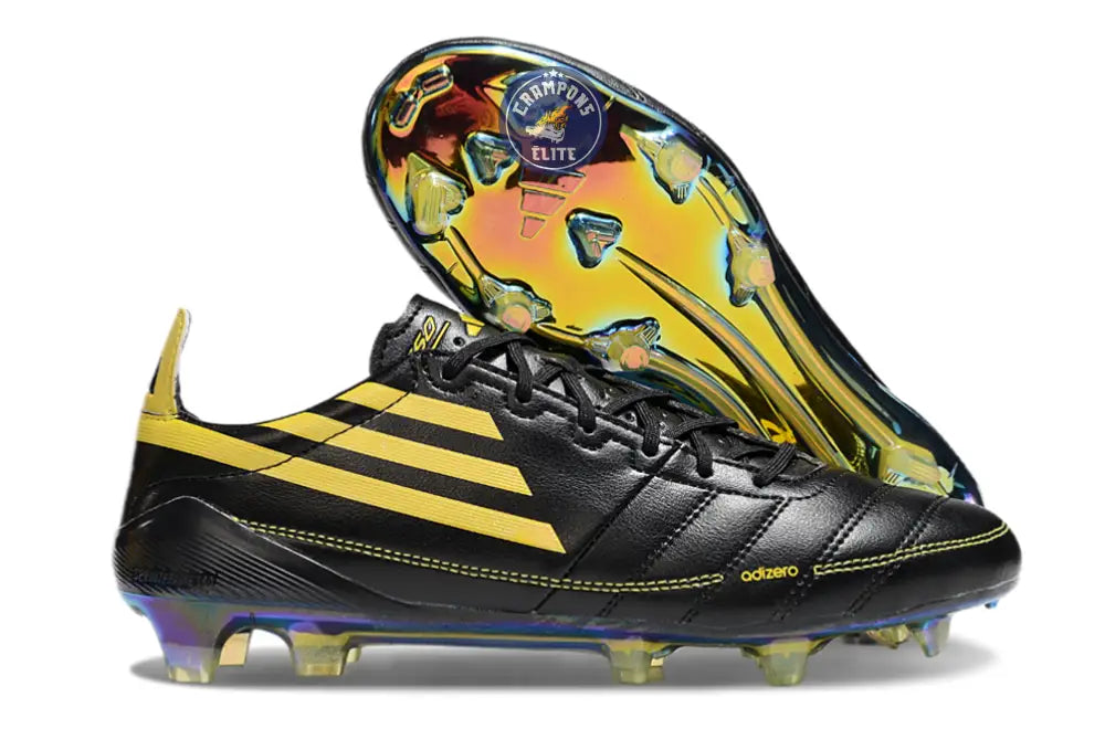 Image of F50 ELITE ADIZERO 2010 FG REMAKE - NOIR/JAUNE ÉDITION LIMITÉE