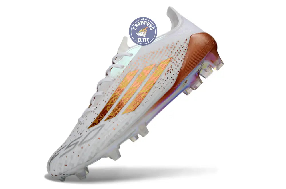 Image of F50 ELITE FG x MOHAMED SALAH AFCON - BLANC/BRONZE ÉDITION LIMITÉE