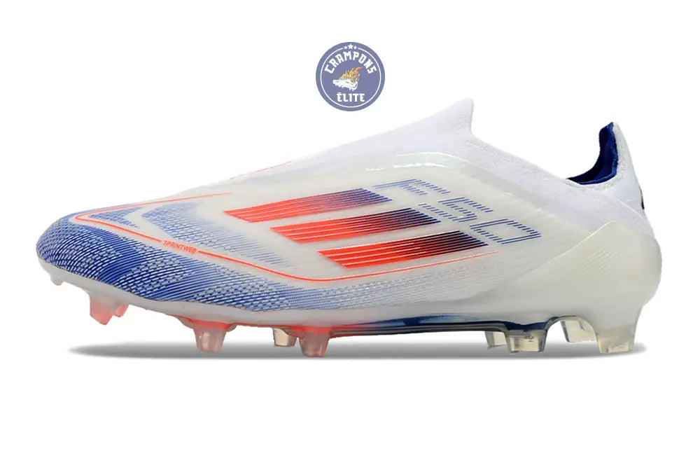 Image of F50 Elite Laceless FG Advancement - Blanc/Rouge/Bleu