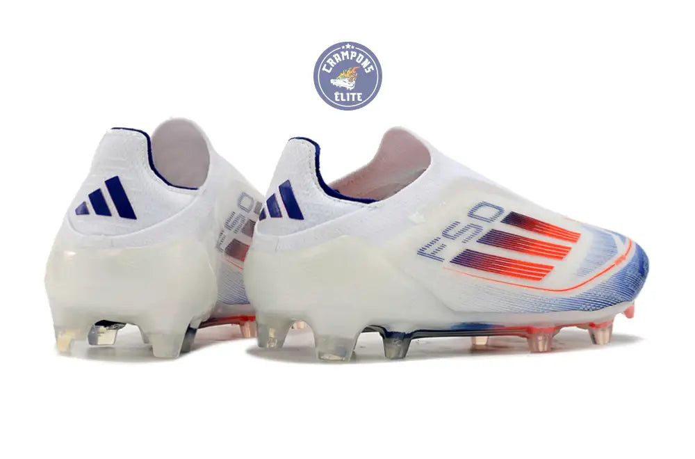 Image of F50 Elite Laceless FG Advancement - Blanc/Rouge/Bleu
