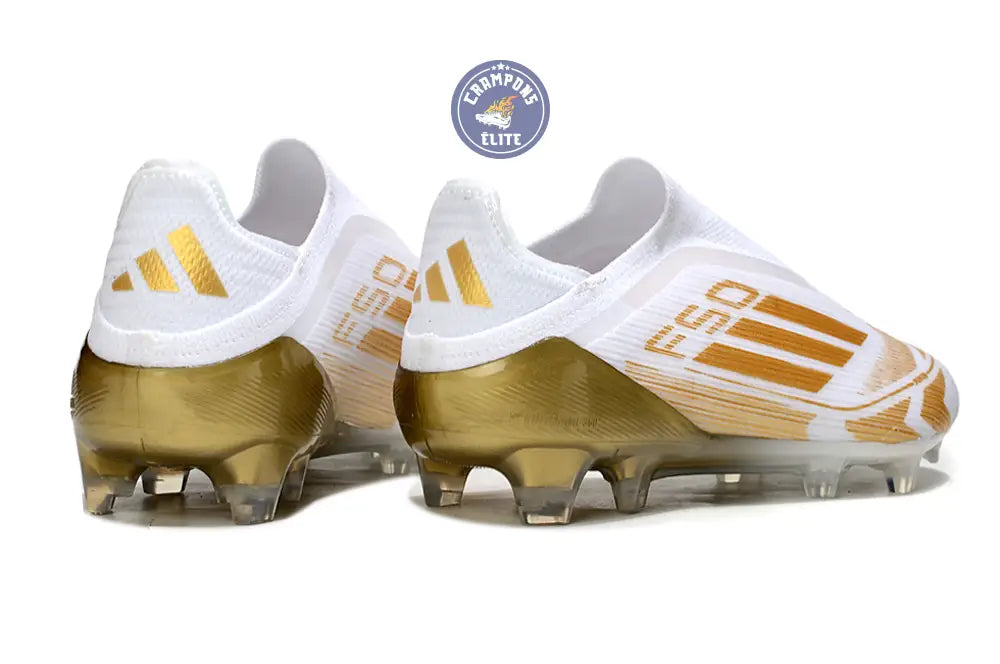 F50 Elite Laceless FG - Blanc/Doré