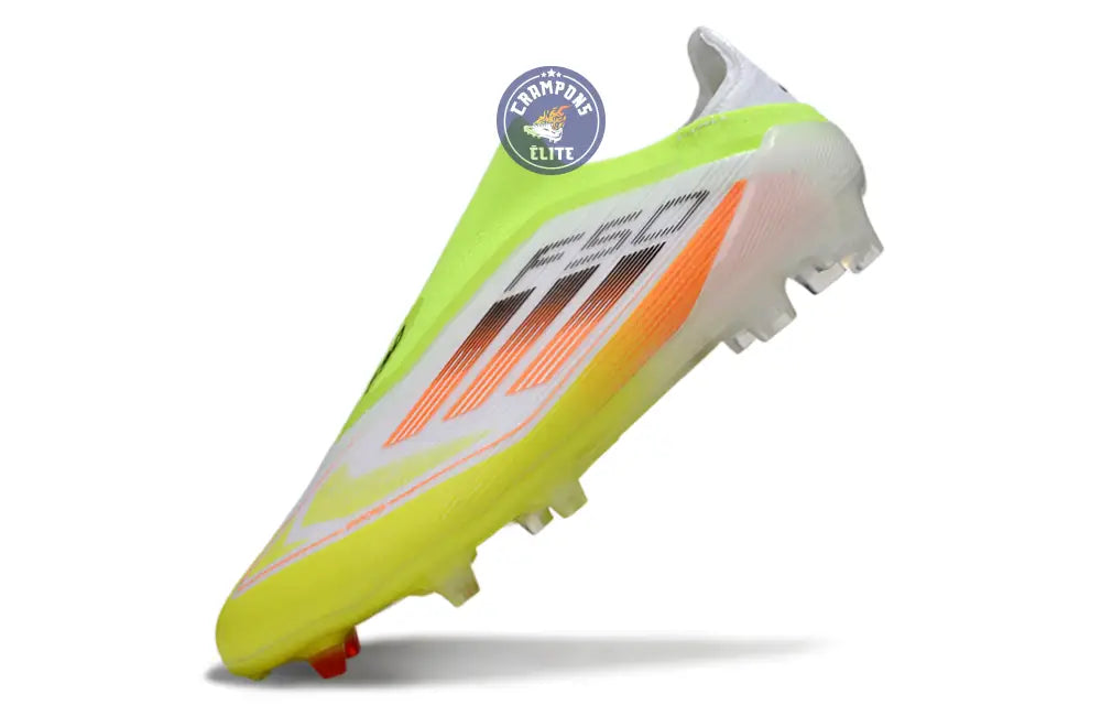 F50 Elite Laceless FG - Blanc/Orange/Vert/Jaune