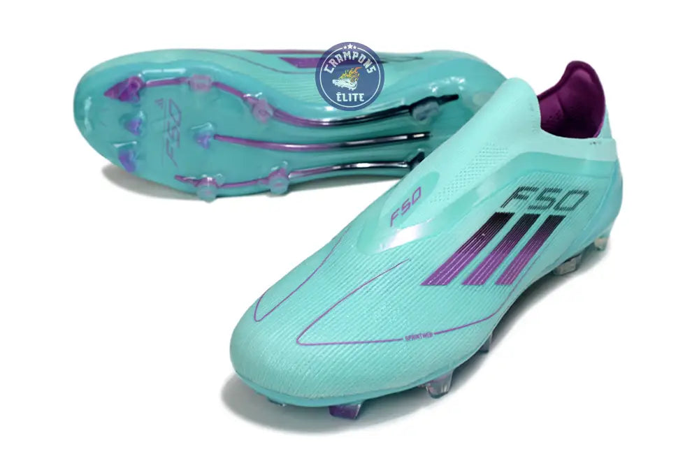 F50 Elite Laceless FG - Bleu/Violet