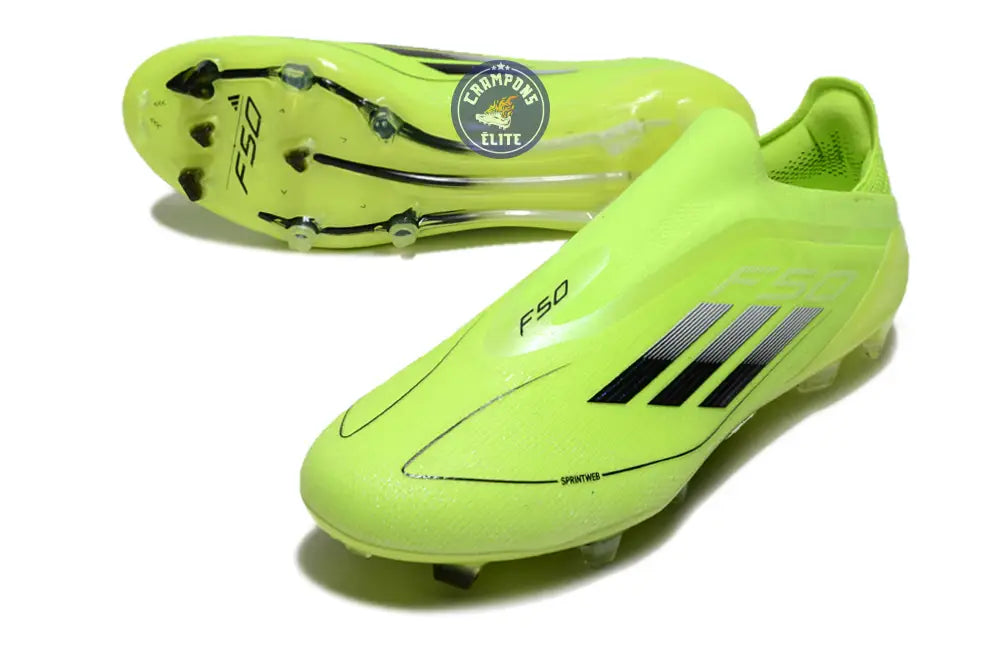 F50 Elite Laceless FG Concept Jaune Fluo