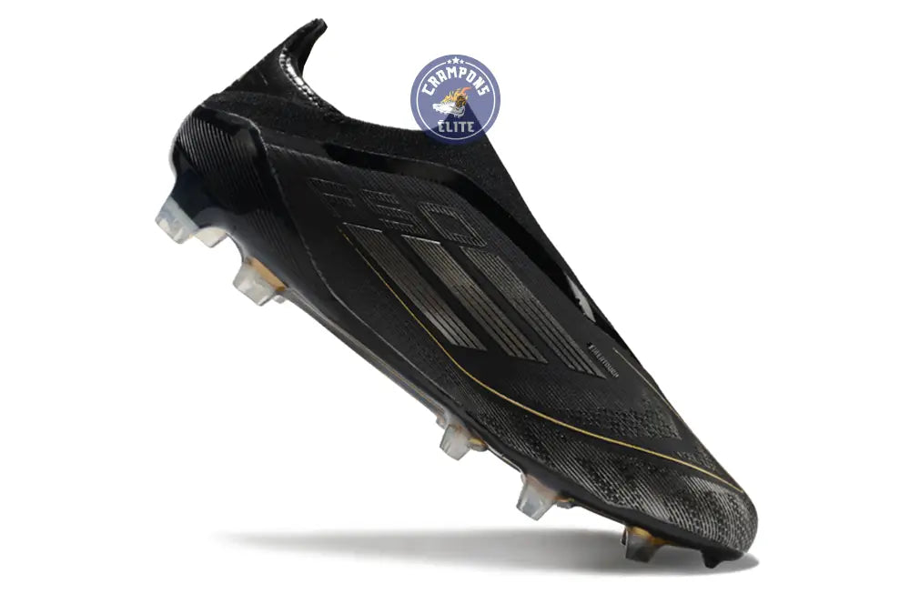 F50 Elite Laceless FG Dark Spark - Noir/Argenté/Doré