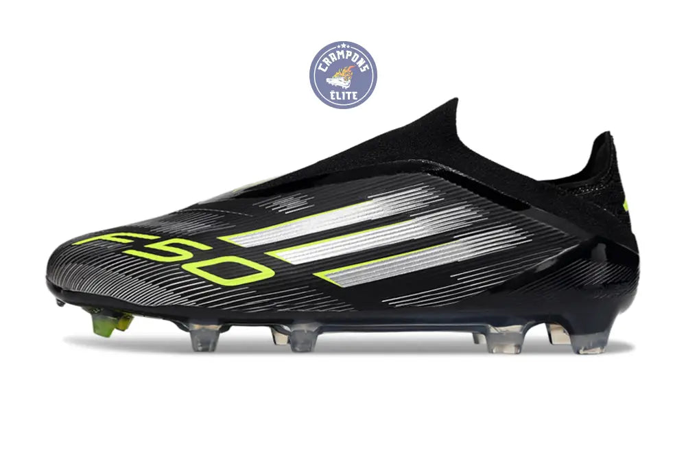 F50 Elite Laceless FG - Noir/Vert/Gris