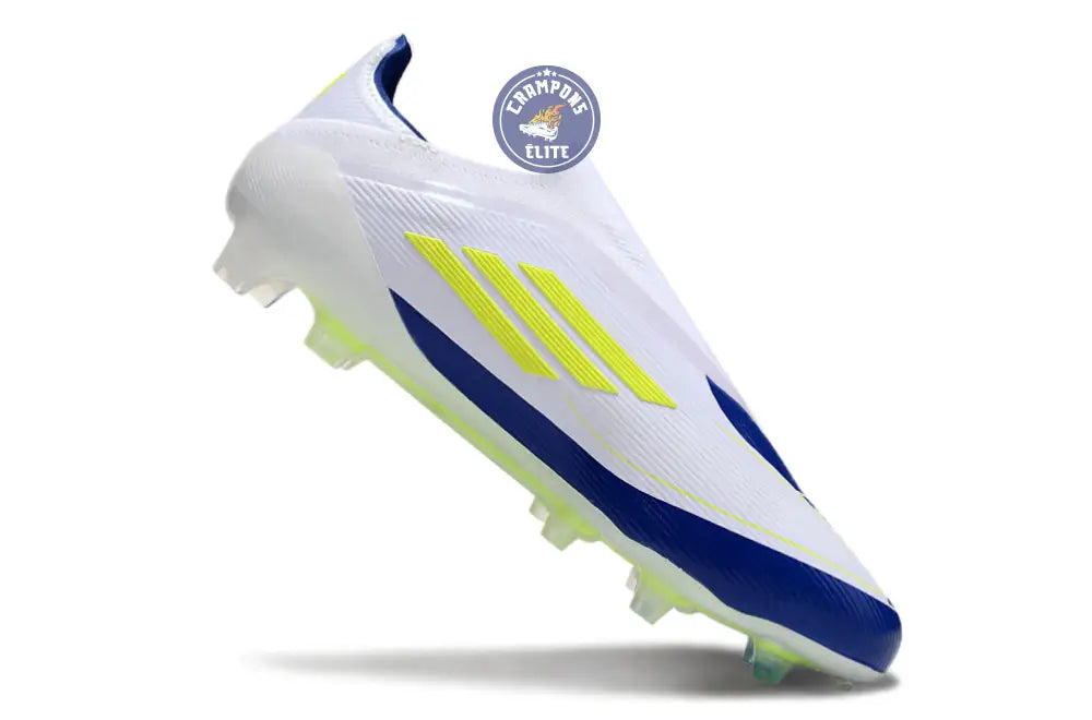 F50 Elite Laceless FG Messi - Blanc/Jaune/Violet