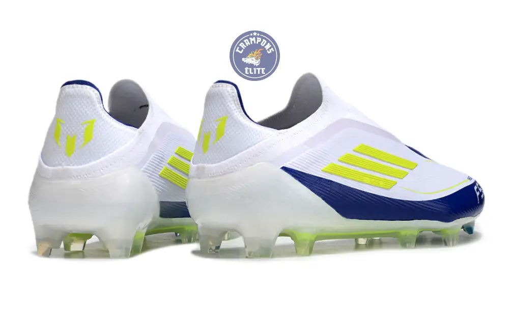 Image of F50 Elite Laceless FG Messi - Blanc/Jaune/Violet