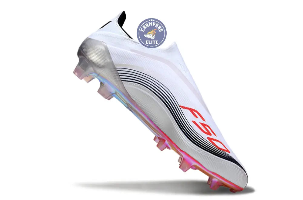 F50 Elite Laceless FG - Messi Prestig10 - Blanc/Noir/Rouge