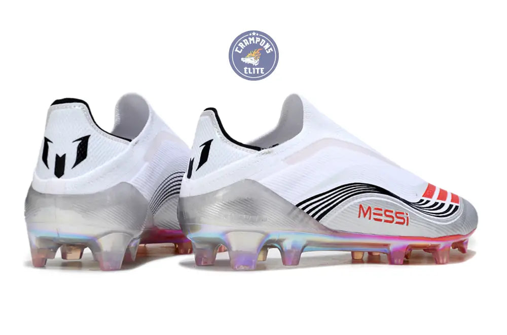 F50 Elite Laceless FG - Messi Prestig10 - Blanc/Noir/Rouge