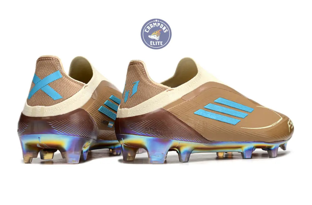 F50 Elite Laceless FG Messi X Bad Bunny Elite FG - Cardboard/Blanc/Turquoise ÉDITION LIMITÉE
