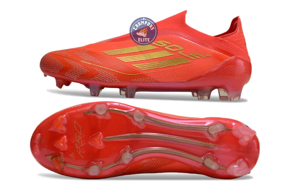 F50 Elite Laceless FG Mo Salah - Rouge/Or