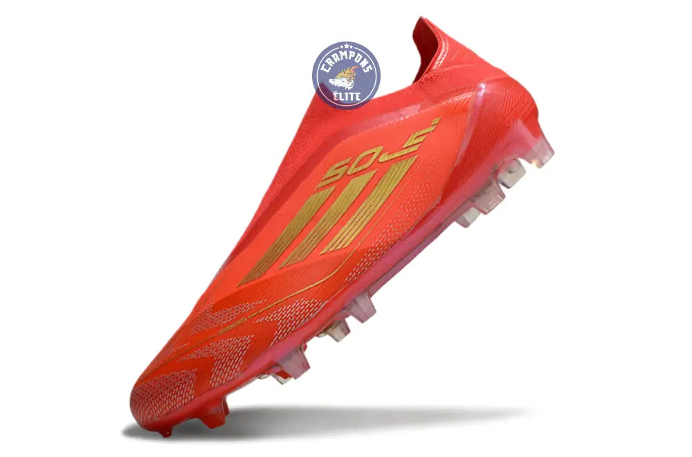 F50 Elite Laceless FG Mo Salah - Rouge/Or