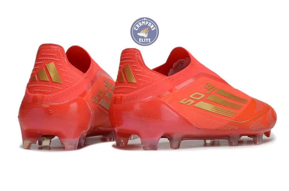 Image of F50 Elite Laceless FG Mo Salah - Rouge/Or