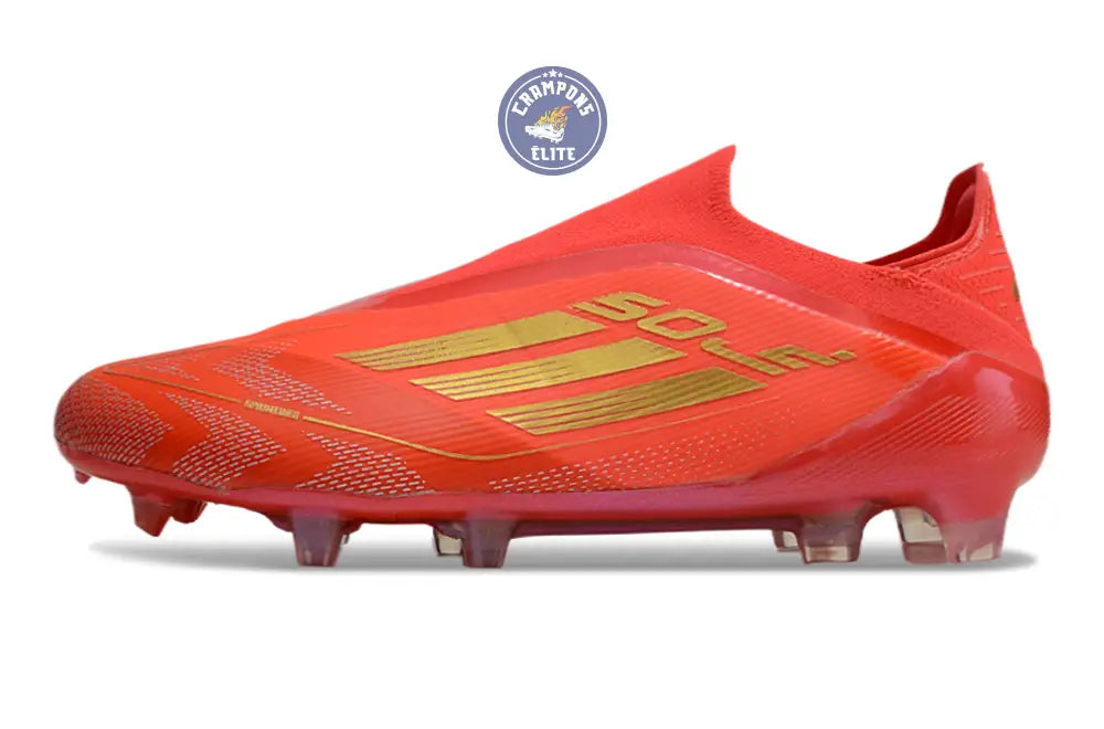 Image of F50 Elite Laceless FG Mo Salah - Rouge/Or
