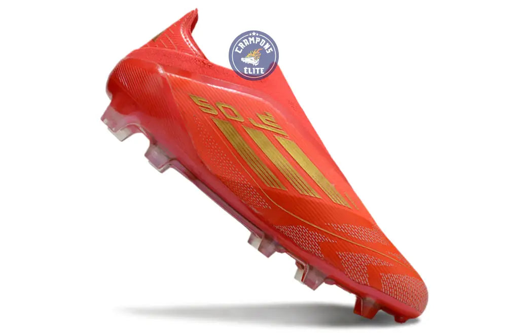 F50 Elite Laceless FG Mo Salah - Rouge/Or
