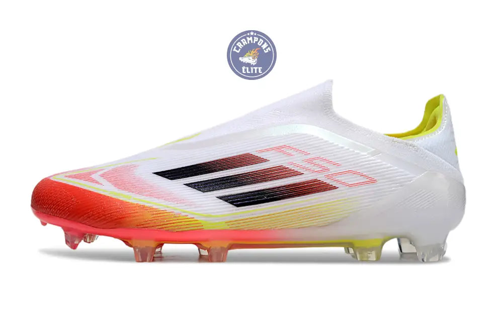 F50 Elite Laceless FG Pure Victory - Blanc/Lucid Red/Jaune