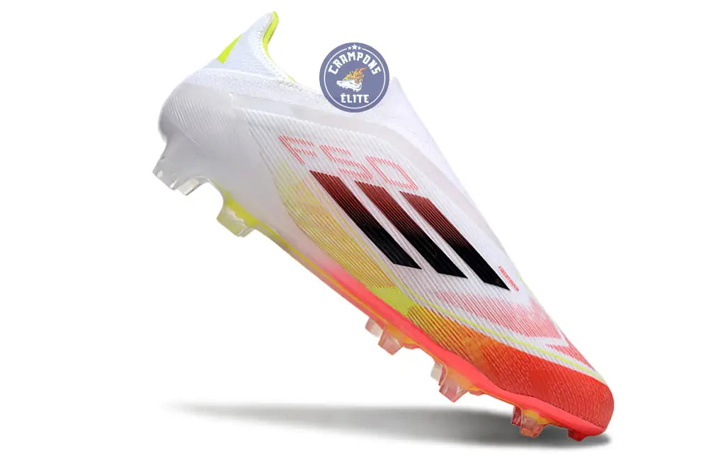 Image of F50 Elite Laceless FG Pure Victory - Blanc/Lucid Red/Jaune