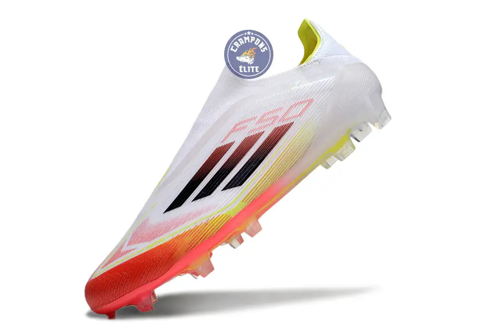 F50 Elite Laceless FG Pure Victory - Blanc/Lucid Red/Jaune