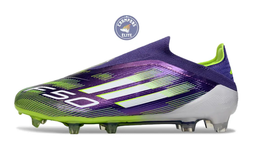 F50 Elite Laceless FG - Violet/Vert/Blanc