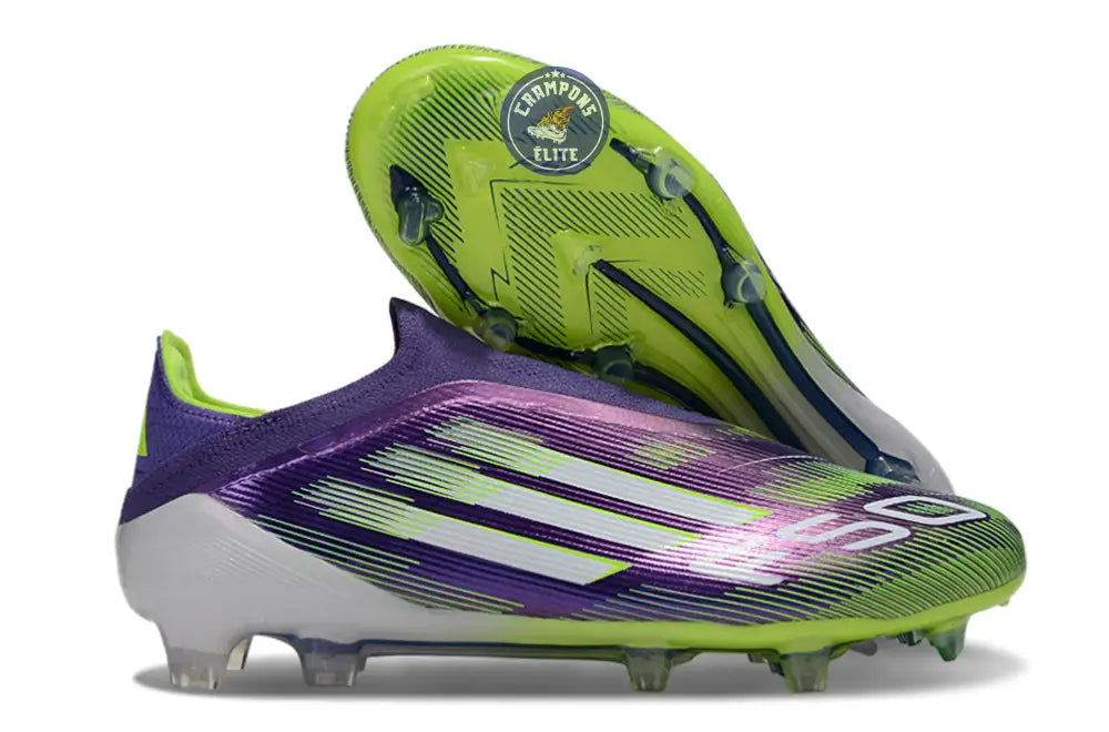 F50 Elite Laceless FG - Violet/Vert/Blanc