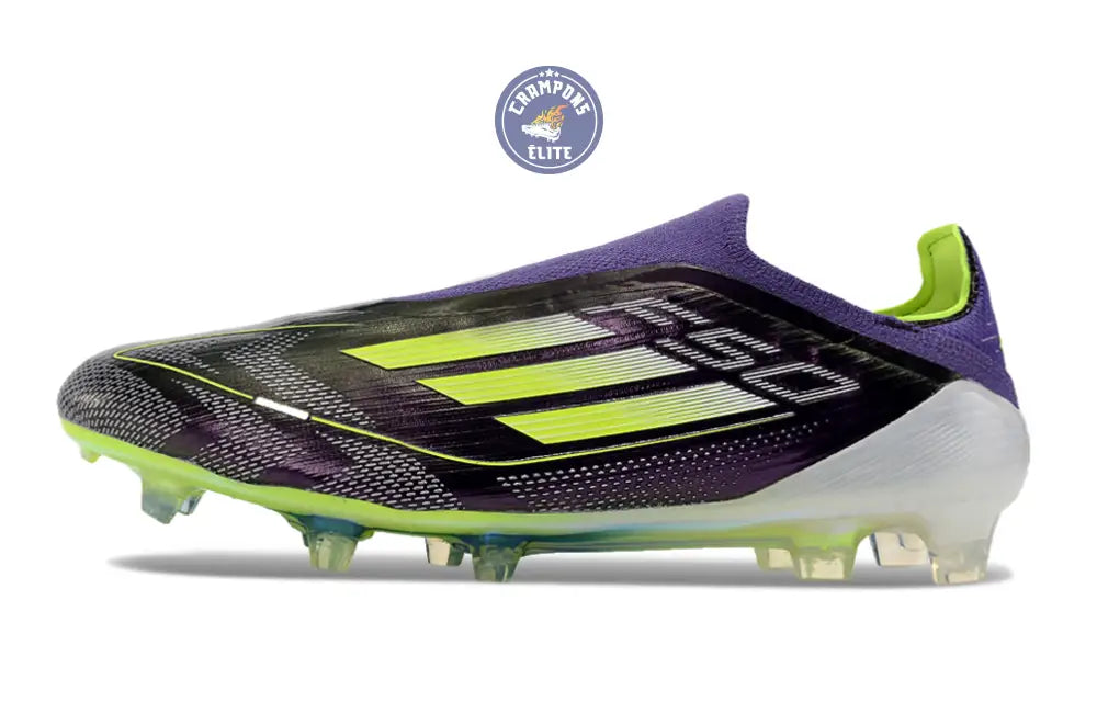 F50 Elite Laceless FG Reborn - Violet/Blanc/Lucid Lemon ÉDITION LIMITÉE