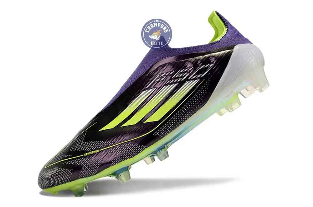F50 Elite Laceless FG Reborn - Violet/Blanc/Lucid Lemon ÉDITION LIMITÉE