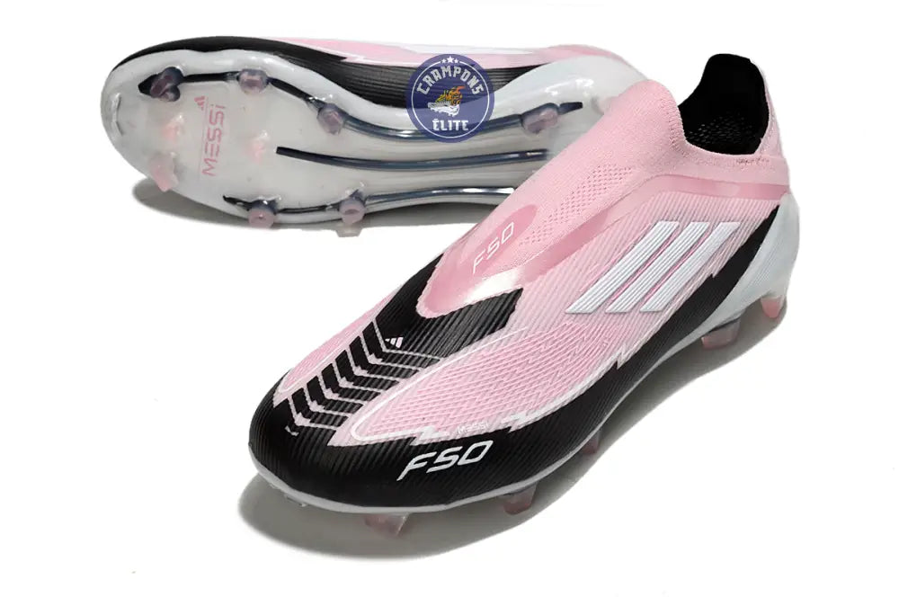 Image of F50 Elite Laceless FG - Rose/Noir/Blanc