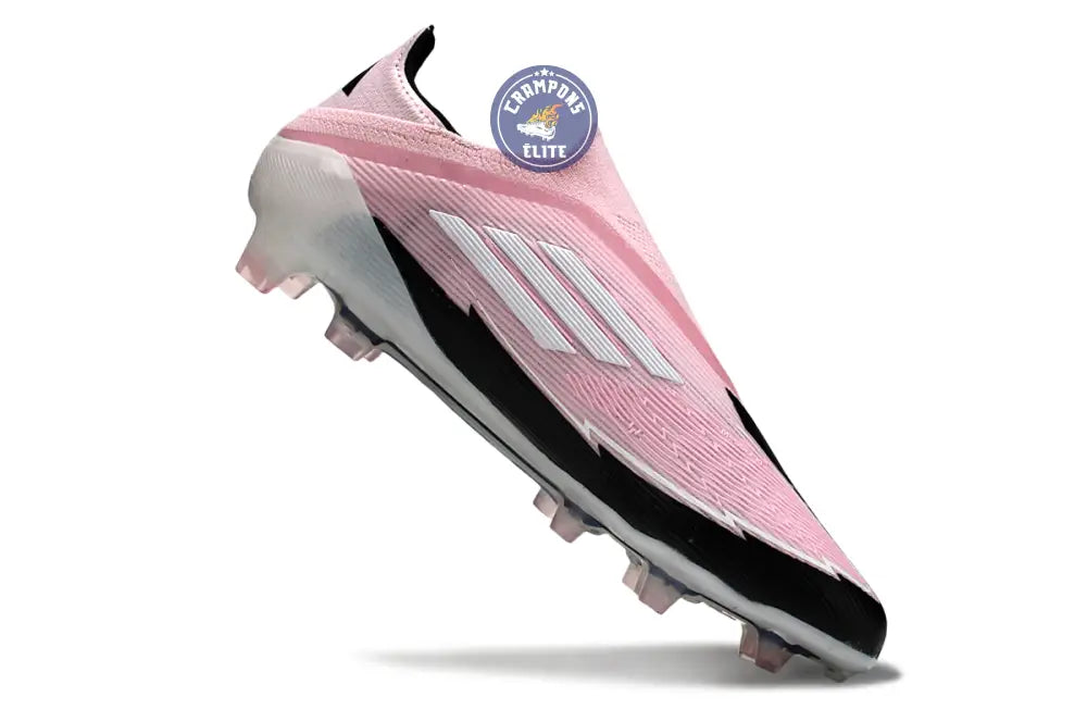 F50 Elite Laceless FG - Rose/Noir/Blanc