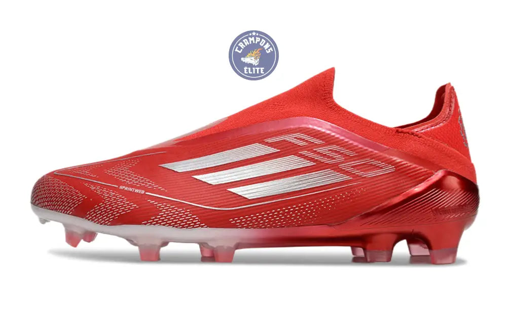 F50 Elite Laceless FG Soccer.com 40th Anniversary Pack Rouge/Argent