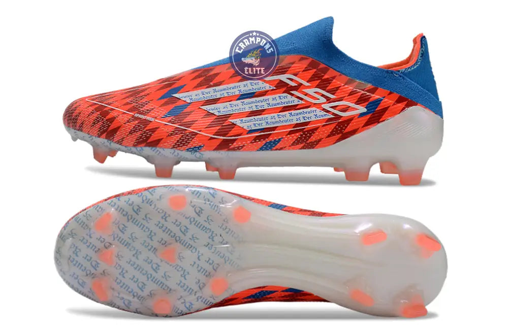 F50 Elite Laceless FG Thomas Müller Raumdeuter - Rouge/Blanc/Bleu ÉDITION LIMITÉE
