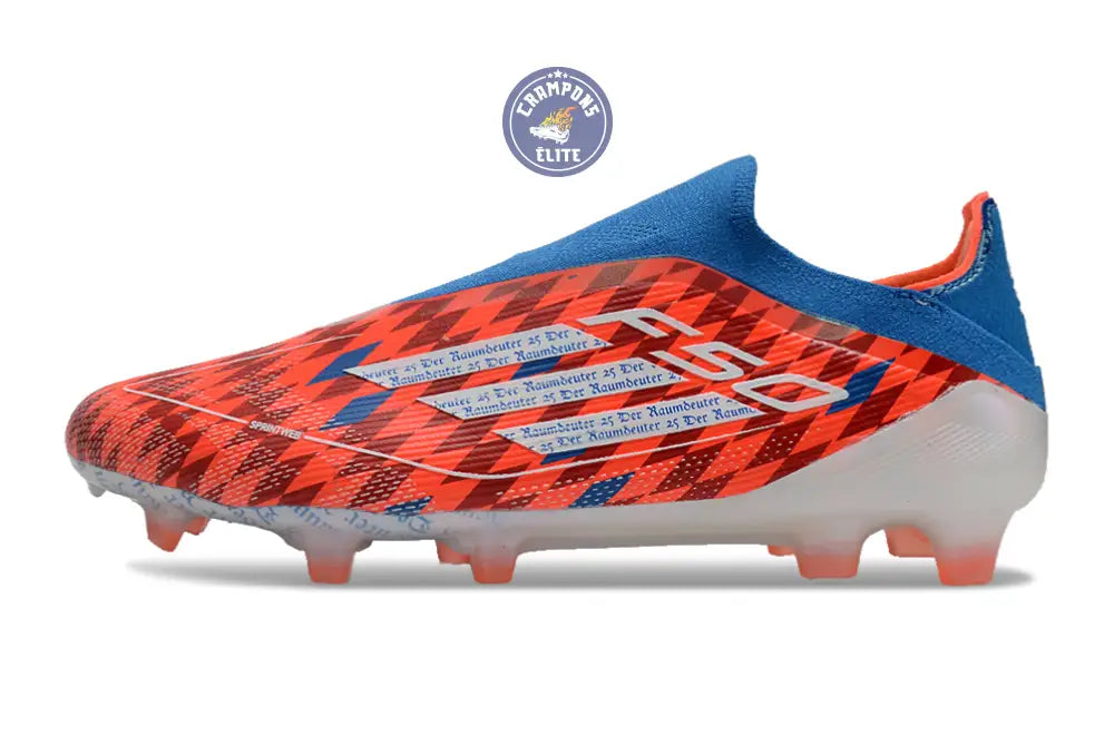 F50 Elite Laceless FG Thomas Müller Raumdeuter - Rouge/Blanc/Bleu ÉDITION LIMITÉE