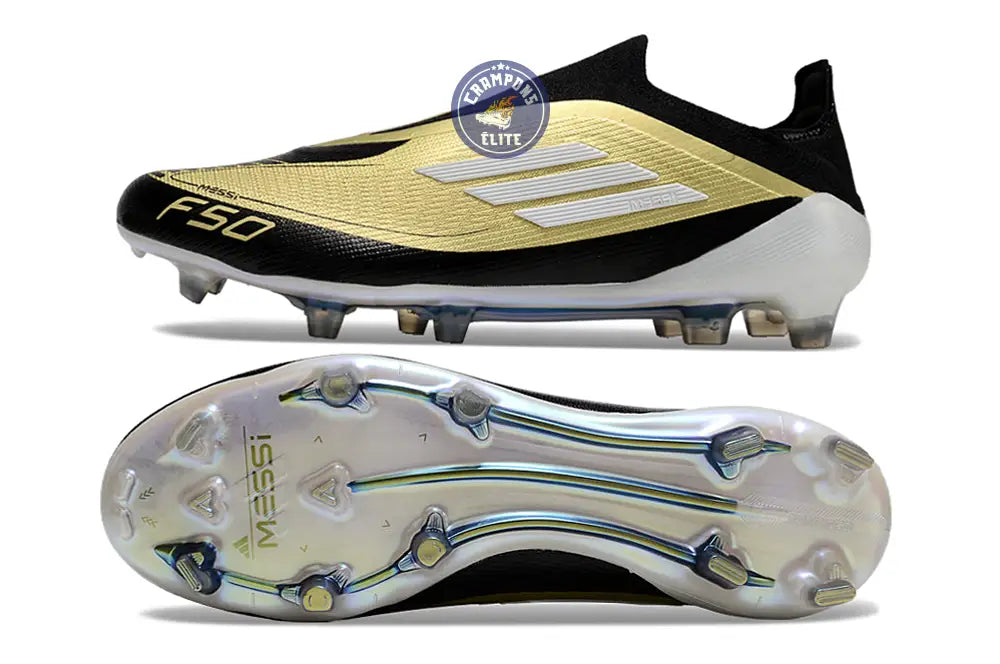 F50 Elite Laceless FG Triunfo Dorado - Doré/Blanc/Noir