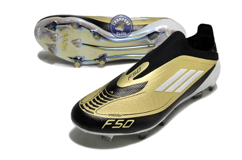 Image of F50 Elite Laceless FG Triunfo Dorado - Doré/Blanc/Noir
