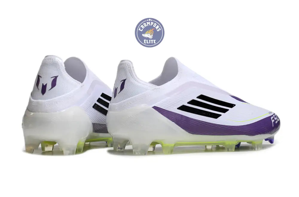 F50 Elite Laceless FG Triunfo Estelar - Blanc/Noir/Violet