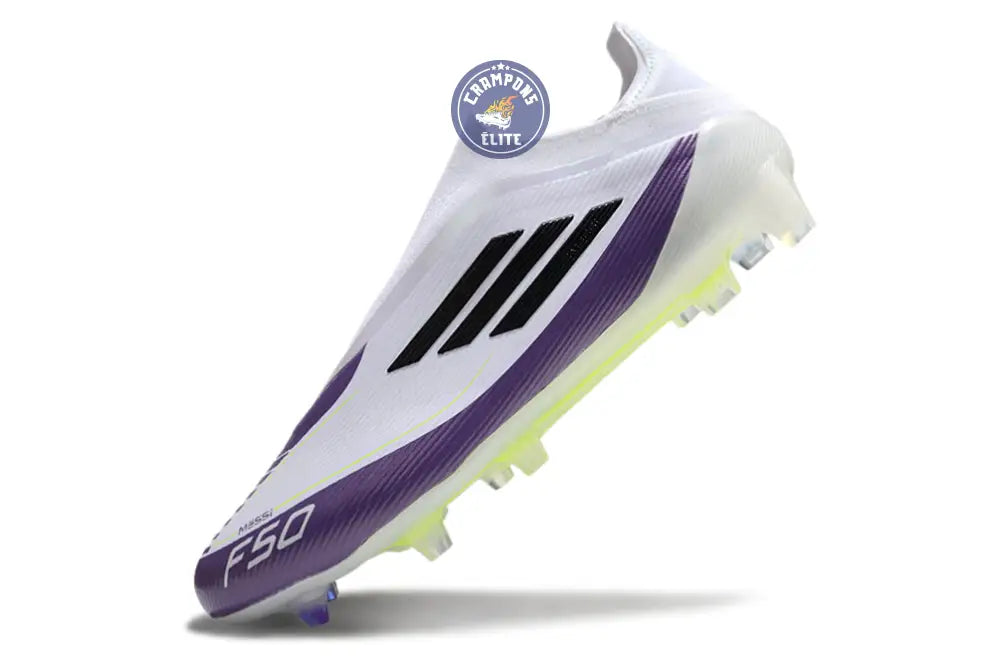Image of F50 Elite Laceless FG Triunfo Estelar - Blanc/Noir/Violet